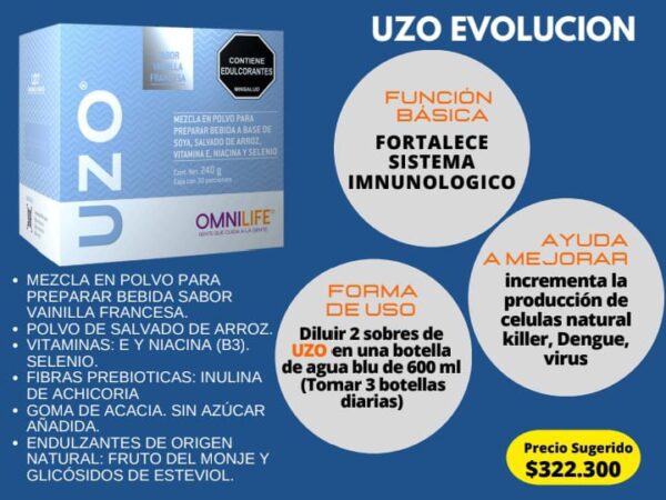 Omnilife Uzo Caja de 30 sobres - Imagen 2