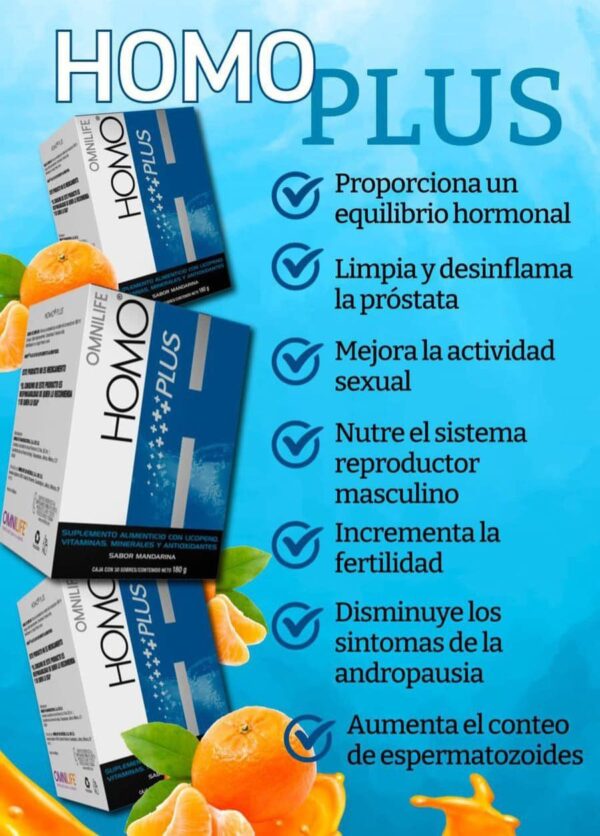 Omnilife Homo Plus, Caja de 30 sobres - Imagen 6