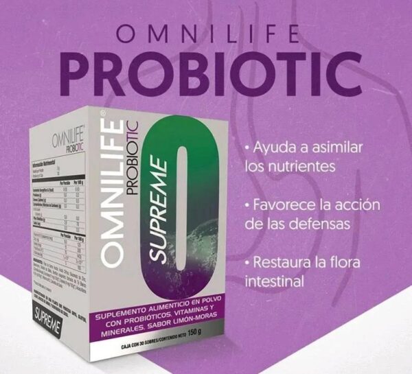 Omnilife Probiotic Supreme , Caja de 30 sobres - Imagen 4