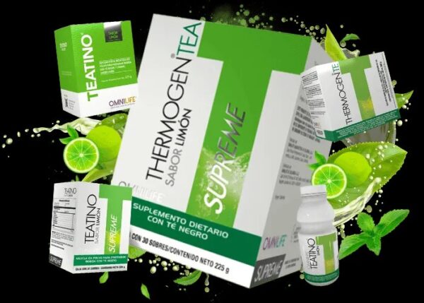 Omnilife Thermogen Tea Limón Supreme Caja de 30 sobres - Imagen 9