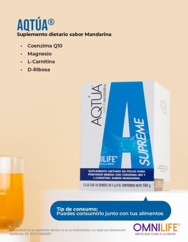 Omnilife Aqtúa Supreme Caja 30 Sobres 150g