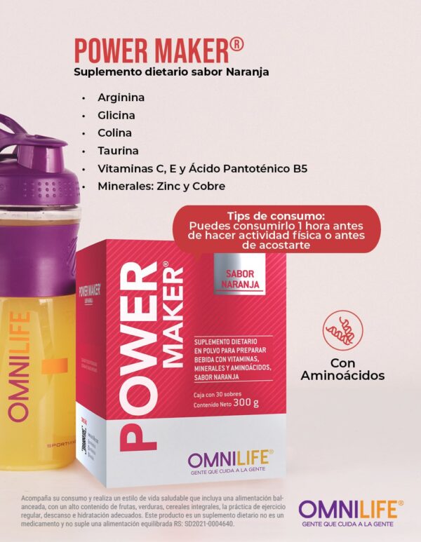 Omnilife Power Maker Caja de 30 Sobres