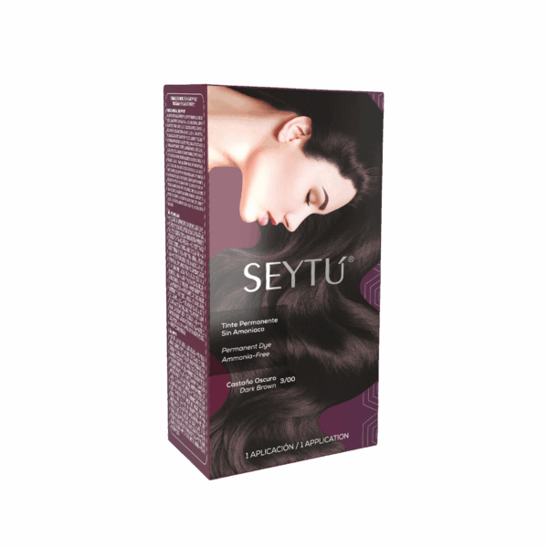 Seytú Tinte Permanente sin Amoniaco Castaño Oscuro 70ml